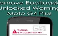 Remove Bootloader Unlocked Warning on Moto G4 Plus