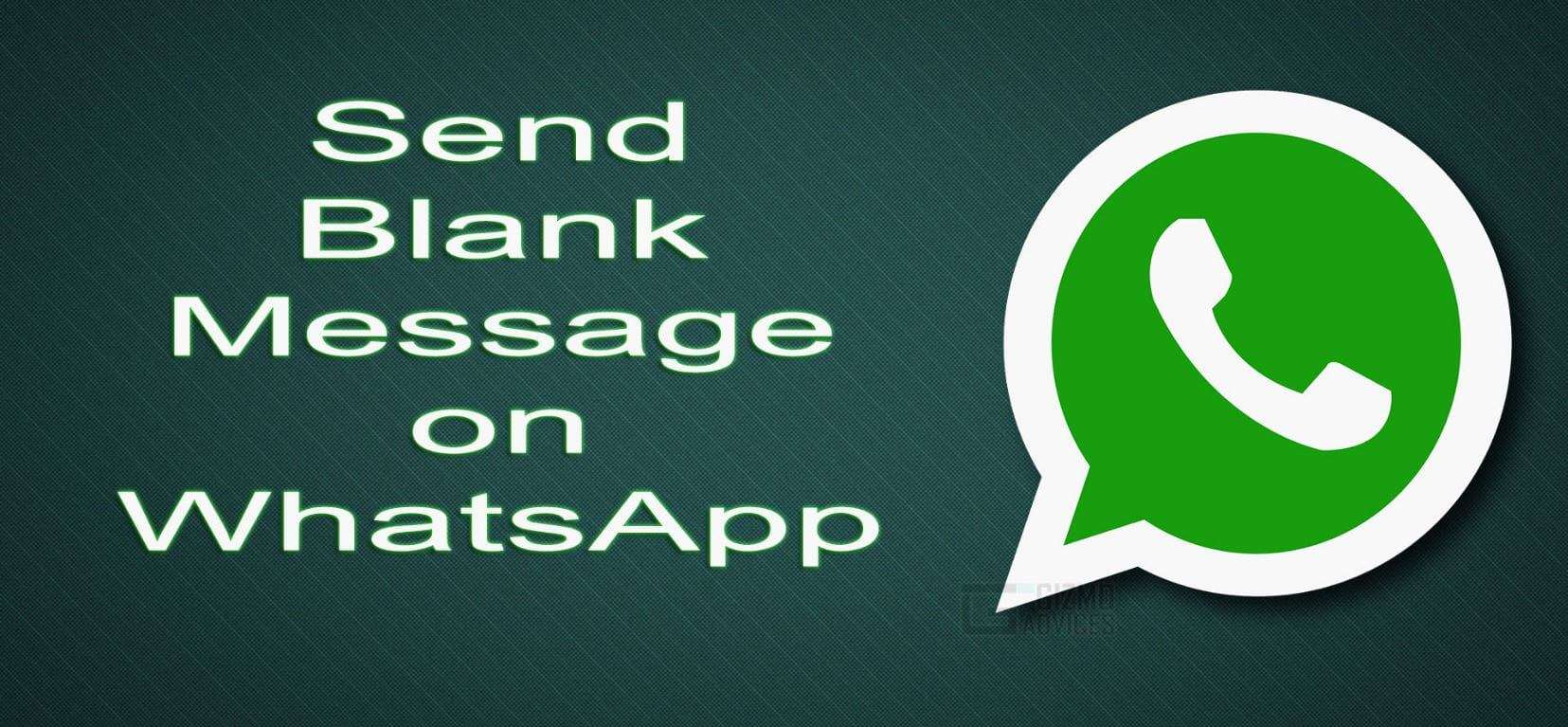 How to Send Blank / Empty Message on WhatsApp Messenger