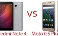 Moto G5 Plus vs Xiaomi Redmi Note 4