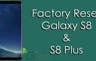 Factory Hard Reset Samsung Galaxy S8 and S8 Plus