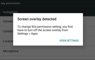 Fix "Screen Overlay Detected" Error on Android