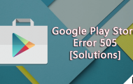 Google Play Store Error 505