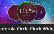 Motorola Circle Clock Widget